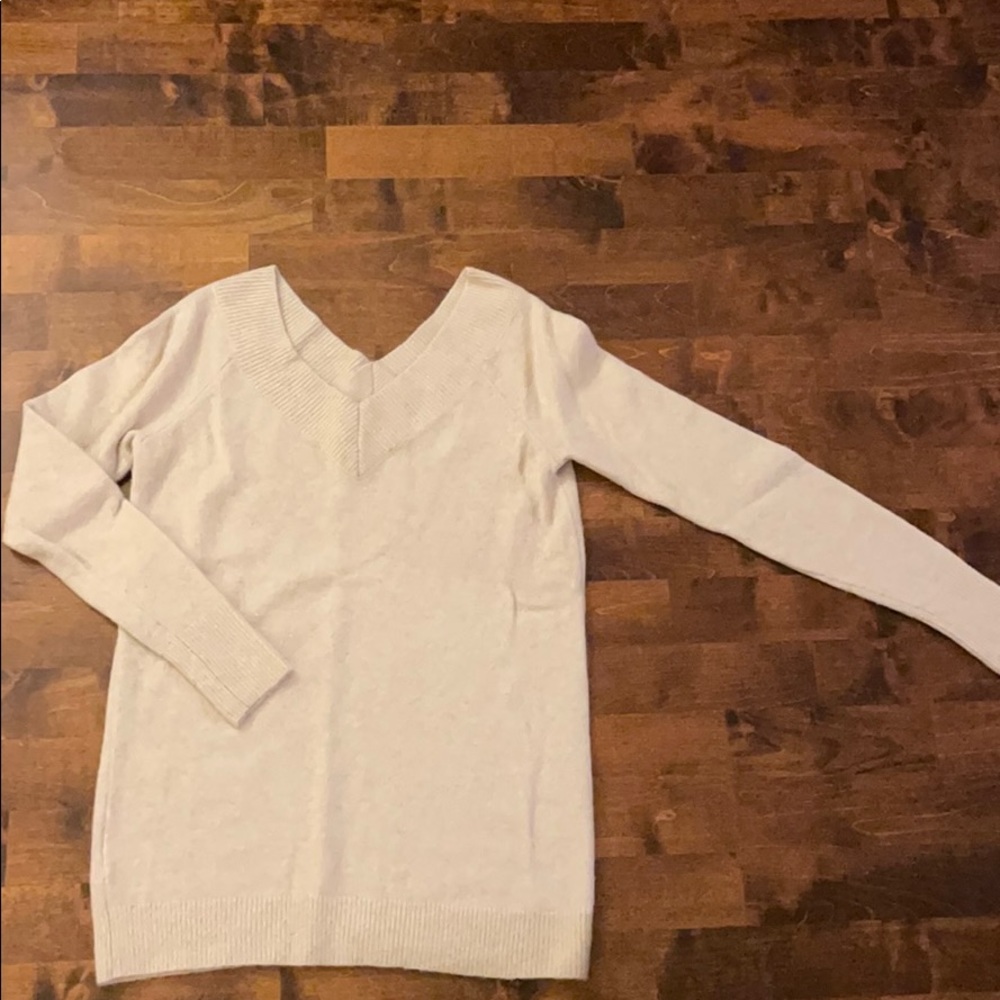 LOFT V-Neck Wool Blend Sweater